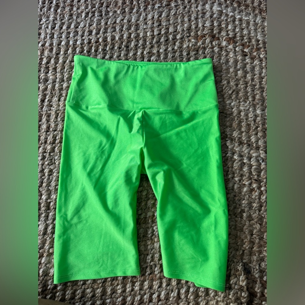 Goldsheep Neon Green Bike Shorts